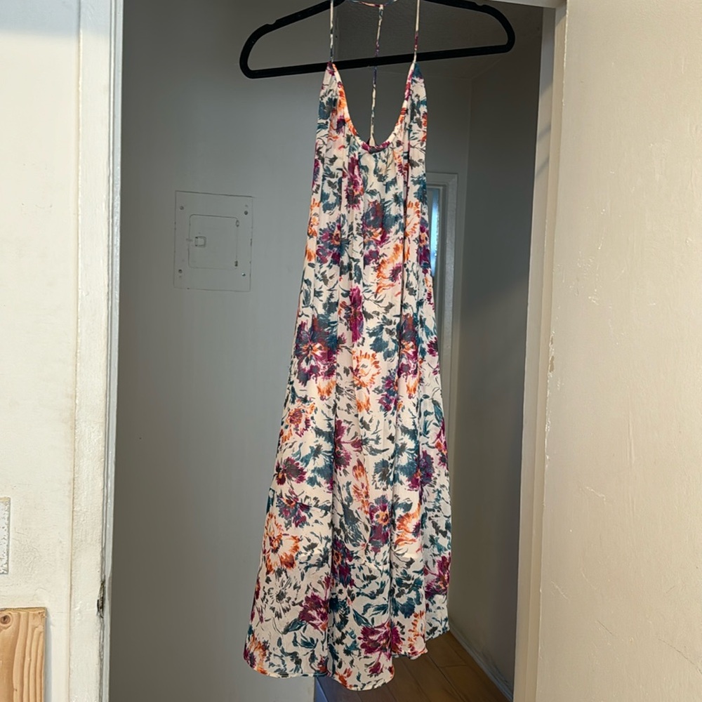Zara flower midi dress